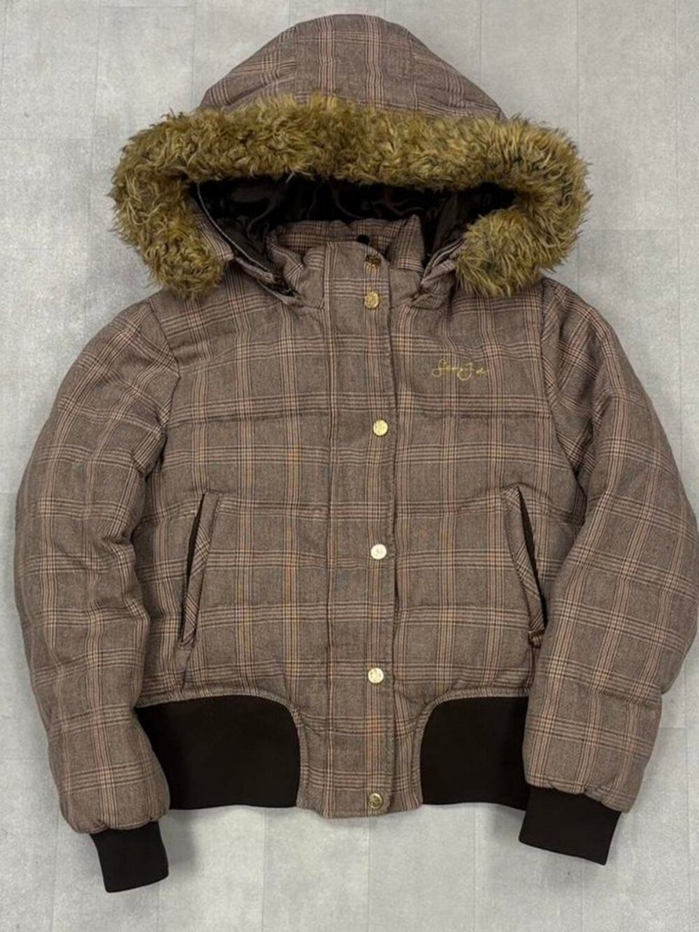 Sean John Women's Brown and Grey Jacket
